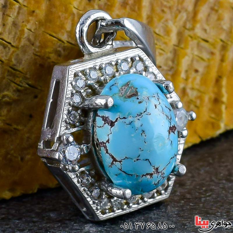 گردنبند فیروزه نیشابوری زنانه بسیار شیک و زیبا _کد:20953