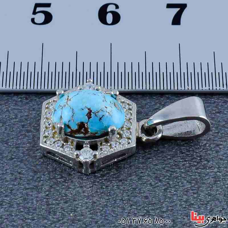 گردنبند فیروزه نیشابوری زنانه بسیار شیک و زیبا _کد:20953