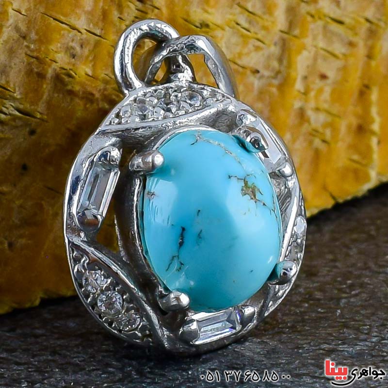 گردنبند فیروزه نیشابوری زنانه بسیار زیبا _کد:20979