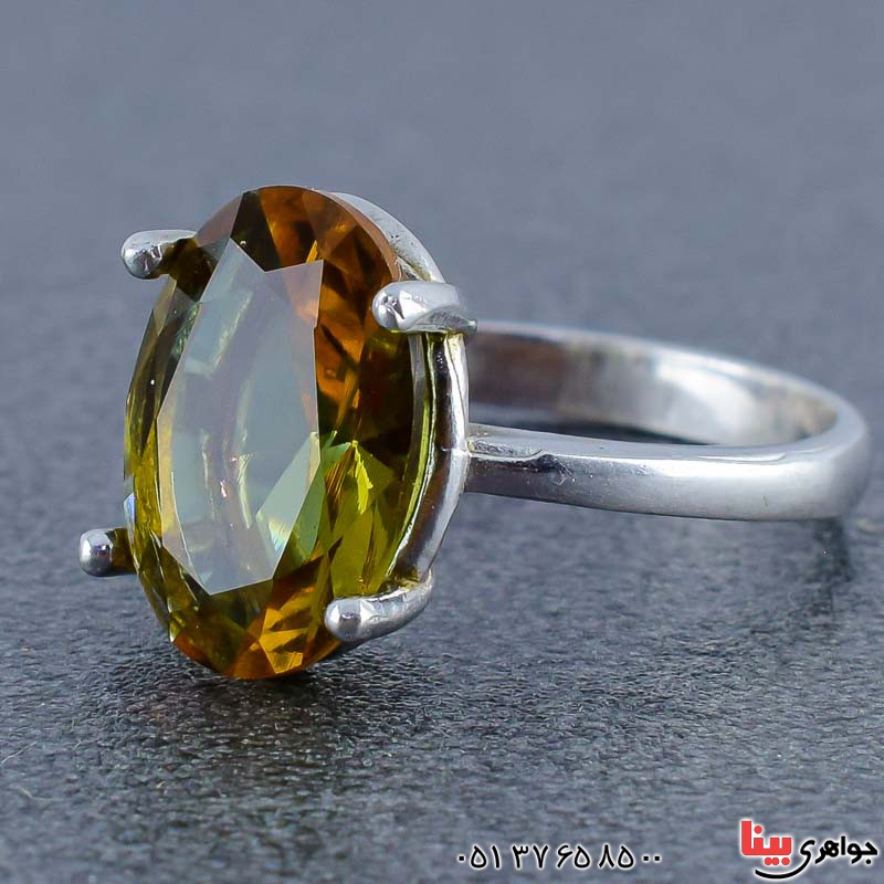 انگشتر الکساندریت رودیوم زنانه بسیار خاص _کد:21007