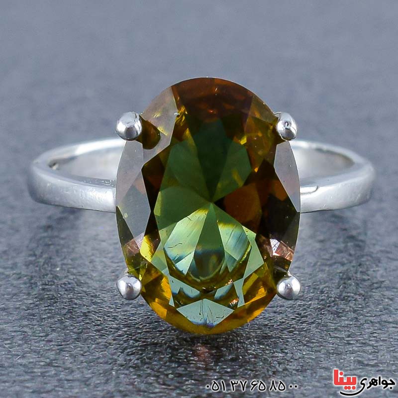 انگشتر الکساندریت رودیوم زنانه بسیار خاص _کد:21007