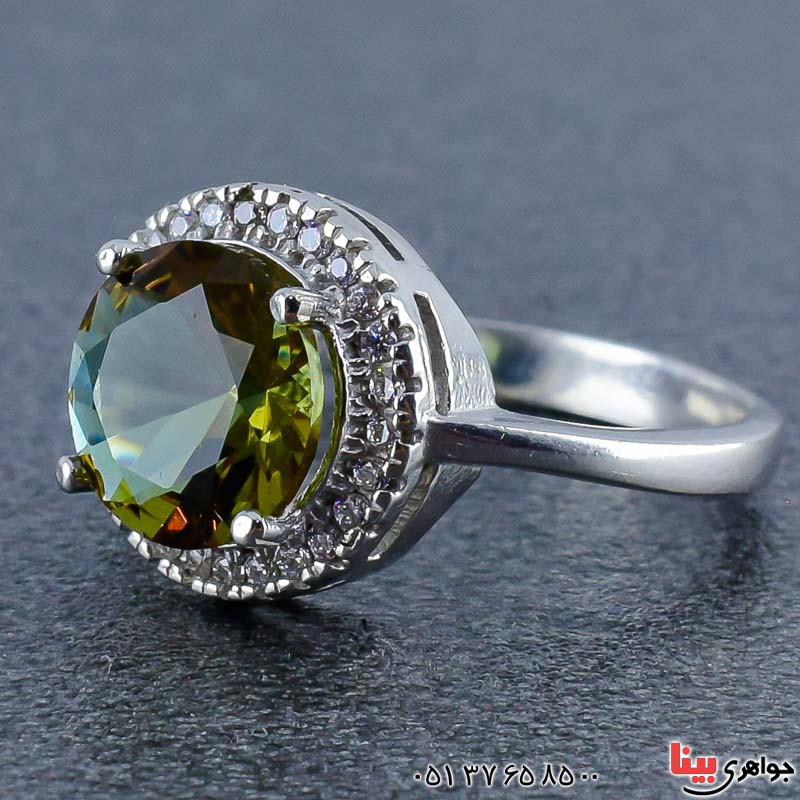 انگشتر الکساندریت رودیوم زنانه بسیار زیبا _کد:21008