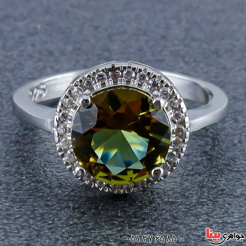 انگشتر الکساندریت رودیوم زنانه بسیار زیبا _کد:21008