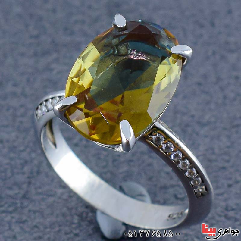 انگشتر الکساندریت زنانه بسیار خوشرنگ و خاص _کد:21041