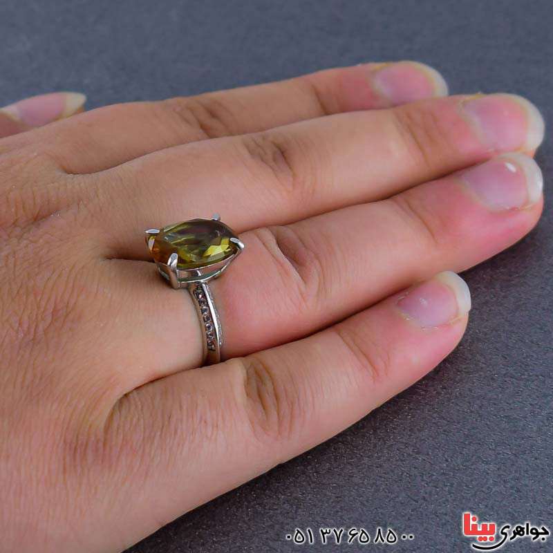 انگشتر الکساندریت زنانه بسیار خوشرنگ و خاص _کد:21041