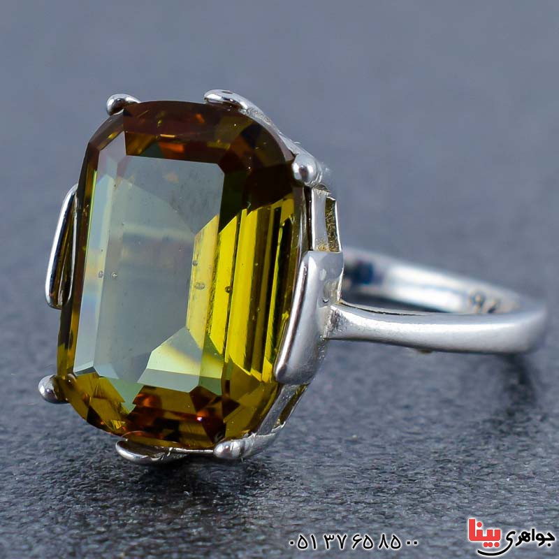 انگشتر الکساندریت زنانه خوشرنگ بسیار خاص _کد:21056
