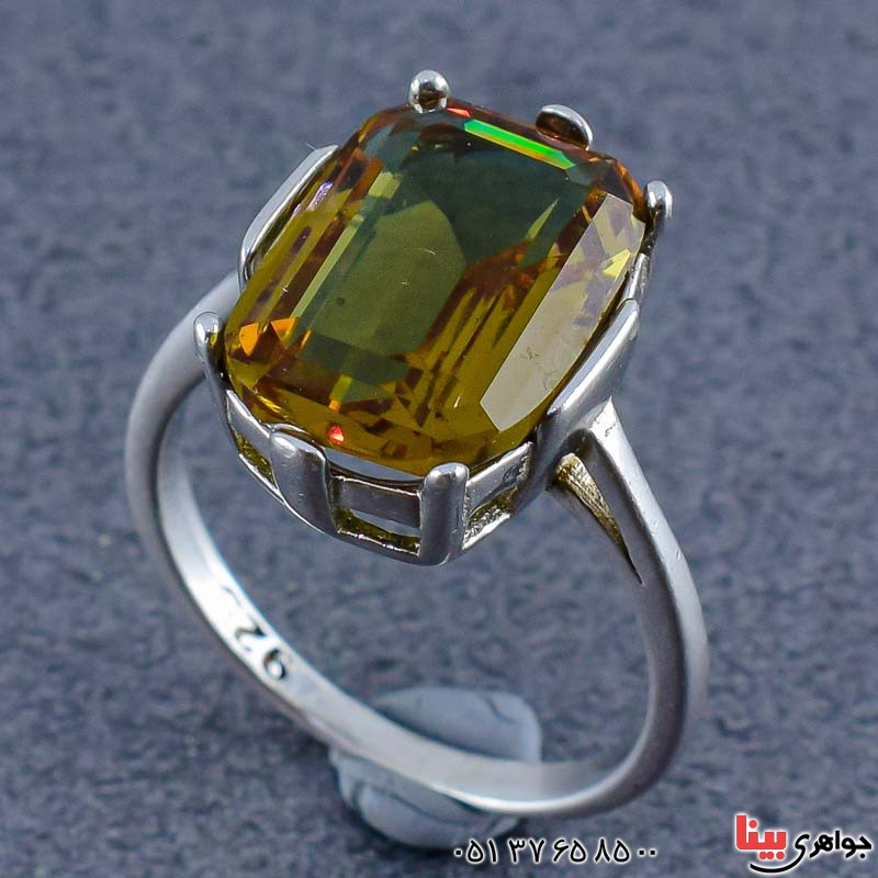 انگشتر الکساندریت زنانه خوشرنگ بسیار خاص _کد:21056