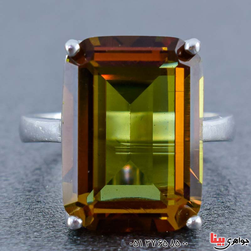 انگشتر الکساندریت زنانه خوشرنگ بسیار خاص _کد:21057