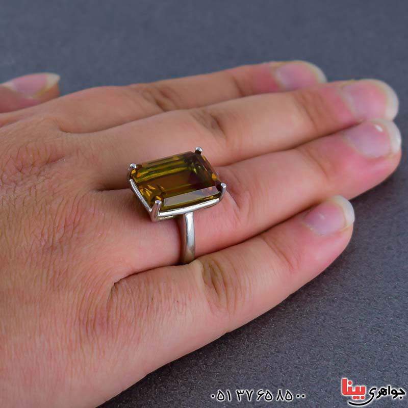 انگشتر الکساندریت زنانه خوشرنگ بسیار خاص _کد:21057