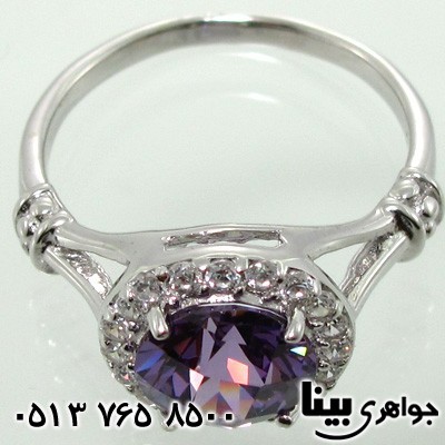 انگشتر آمتیست زنانه برلیانی
