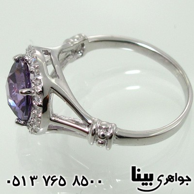 انگشتر آمتیست زنانه برلیانی