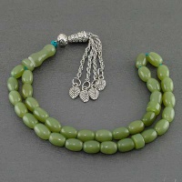 تسبیح یشم یمنی 33 دانه ای خوشرنگ 