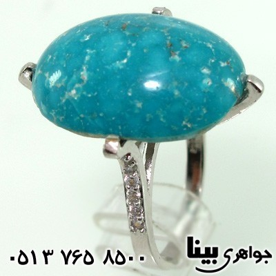 انگشتر فیروزه نیشابوری زنانه فاخر