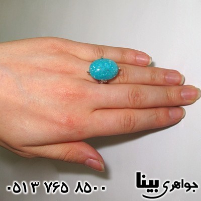 انگشتر فیروزه نیشابوری زنانه فاخر