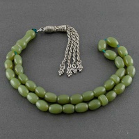 تسبیح یشم یمنی 33 دانه ای لاکچری درجه یک 