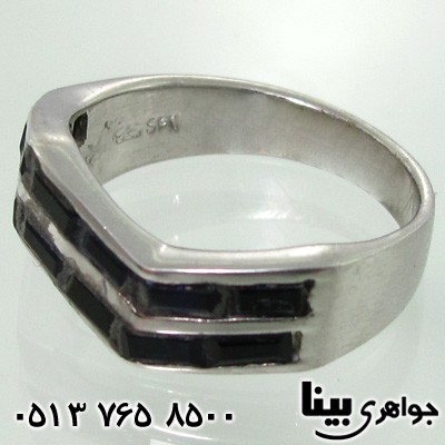 انگشتر عقیق سیاه (اونیکس) حلقه هفتی
