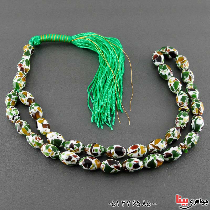 تسبیح کهربا 33 دانه ای بسیار زیبا _کد:21170