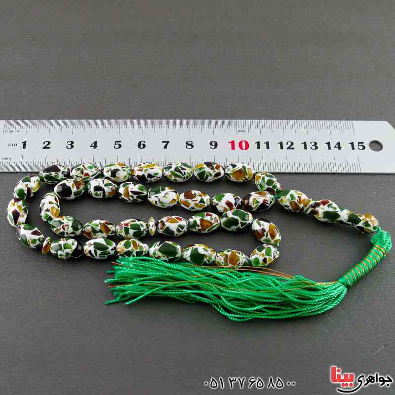 تسبیح کهربا 33 دانه ای بسیار زیبا _کد:21170