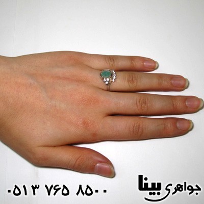 انگشتر زمرد زنانه جواهری