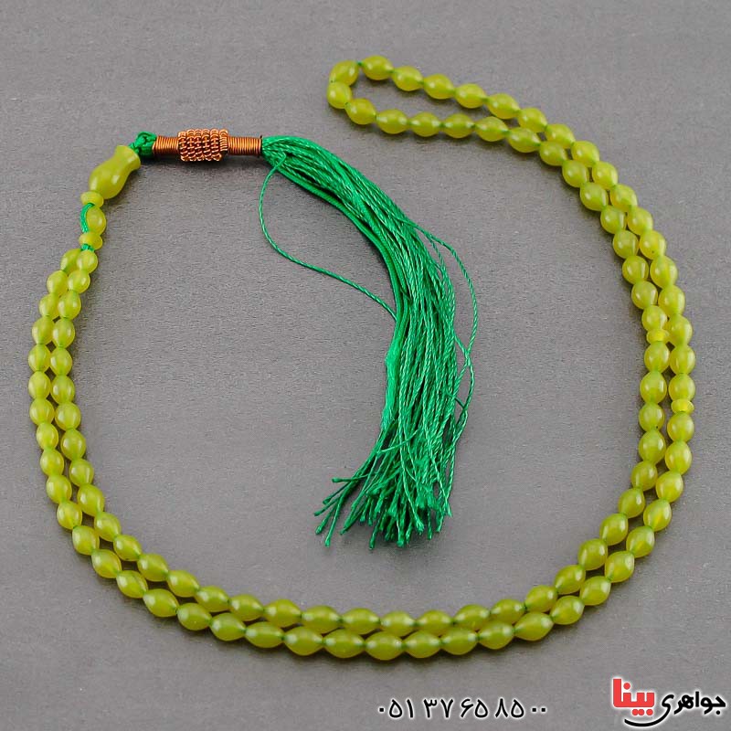 تسبیح شامقصود 101 دانه ای زرد افغان خوشرنگ درجه یک _کد:21248