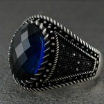 میکروستینگ مردانه طرح یاقوت کبود _کد:21256