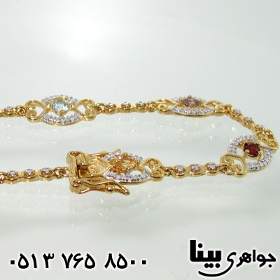 دستبند چند جواهر زنانه ظریف