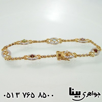 دستبند چند جواهر زنانه ظریف
