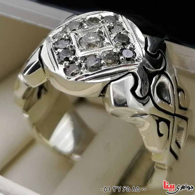 انگشتر الماس مردانه بسیار فاخر _کد:21316
