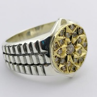 انگشتر الماس مردانه بسیار فاخر 