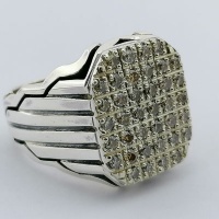 انگشتر الماس مردانه بسیار فاخر 