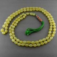 تسبیح شامقصود 101 دانه ای زرد افغان خوشرنگ درجه یک 