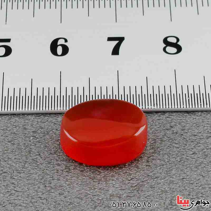 نگین انگشتر عقیق یمنی خوشرنگ و لعاب _کد:21439