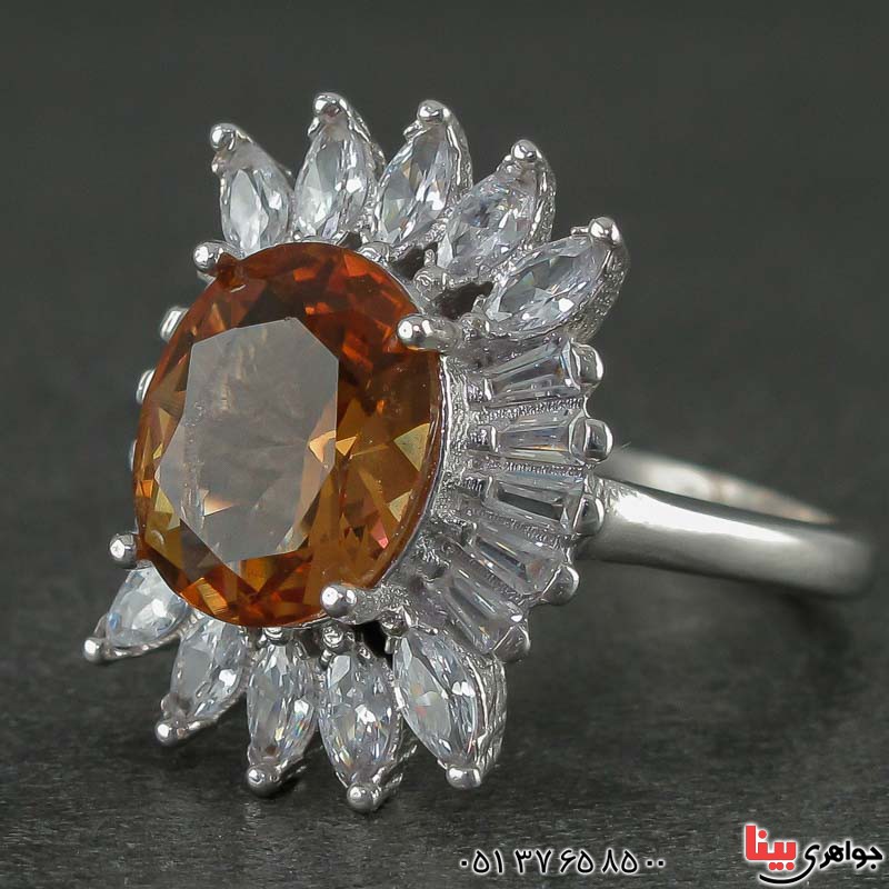 انگشتر الکساندریت رودیوم زنانه بسیار زیبا _کد:21470