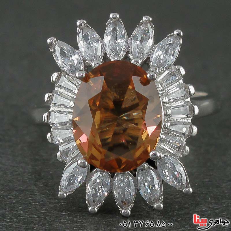 انگشتر الکساندریت رودیوم زنانه بسیار زیبا _کد:21470