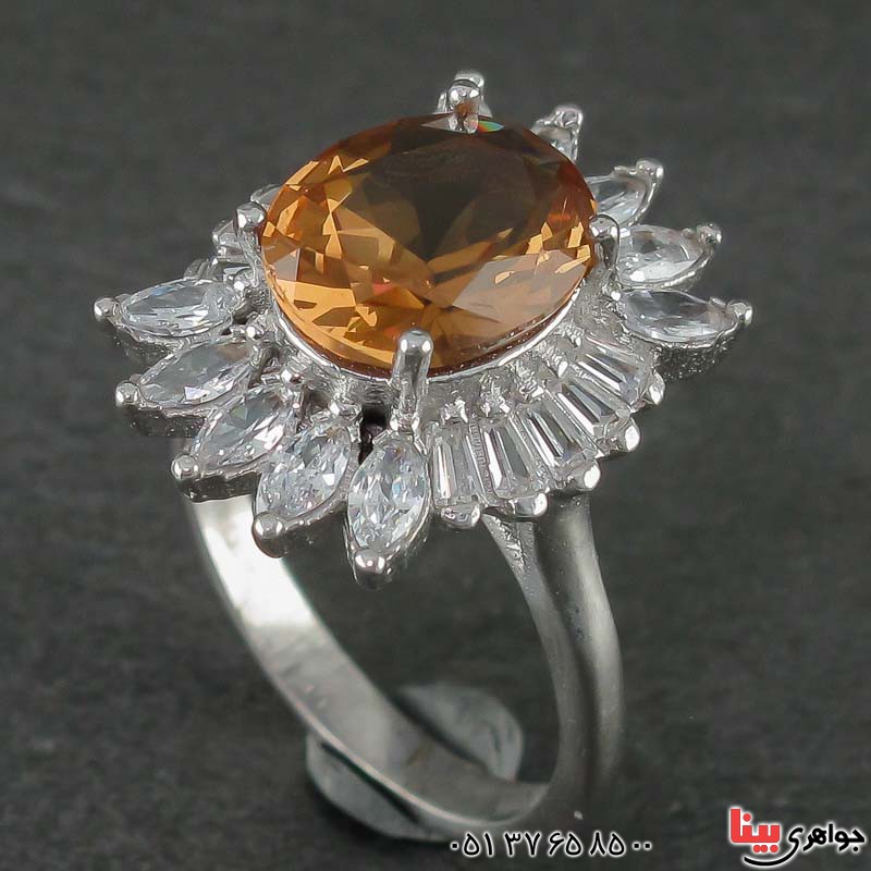 انگشتر الکساندریت رودیوم زنانه بسیار زیبا _کد:21470