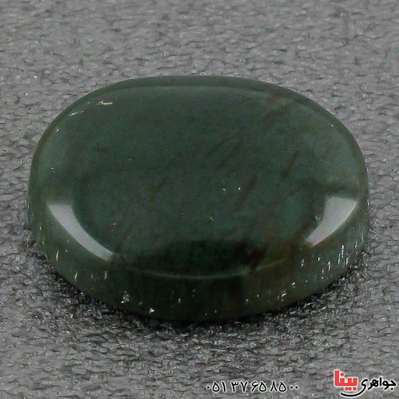 نگین انگشتر یشم یمنی درشت خوشرنگ _کد:21502