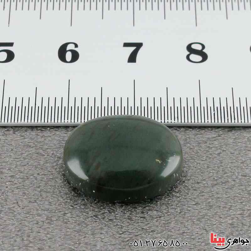 نگین انگشتر یشم یمنی درشت خوشرنگ _کد:21502