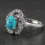 نیشابوری رودیوم زنانه بسیار زیبا _کد:21590