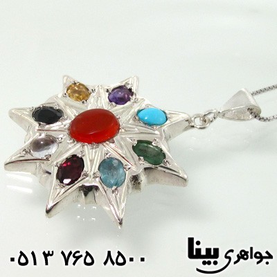 گردنبند چند جواهر 9 نگین صفوی