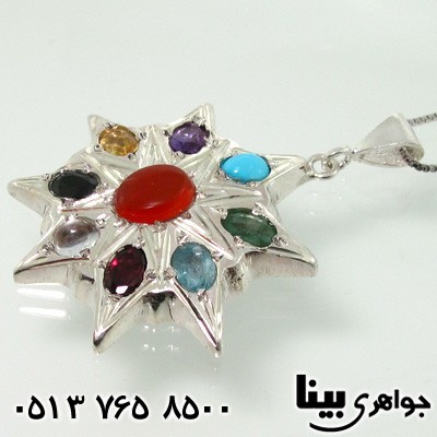 گردنبند چند جواهر 9 نگین صفوی