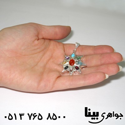 گردنبند چند جواهر 9 نگین صفوی