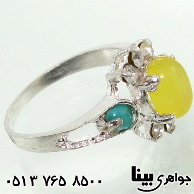 انگشتر چند جواهر سنتی زنانه