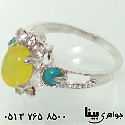انگشتر چند جواهر سنتی زنانه
