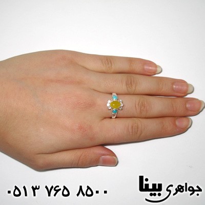 انگشتر چند جواهر سنتی زنانه
