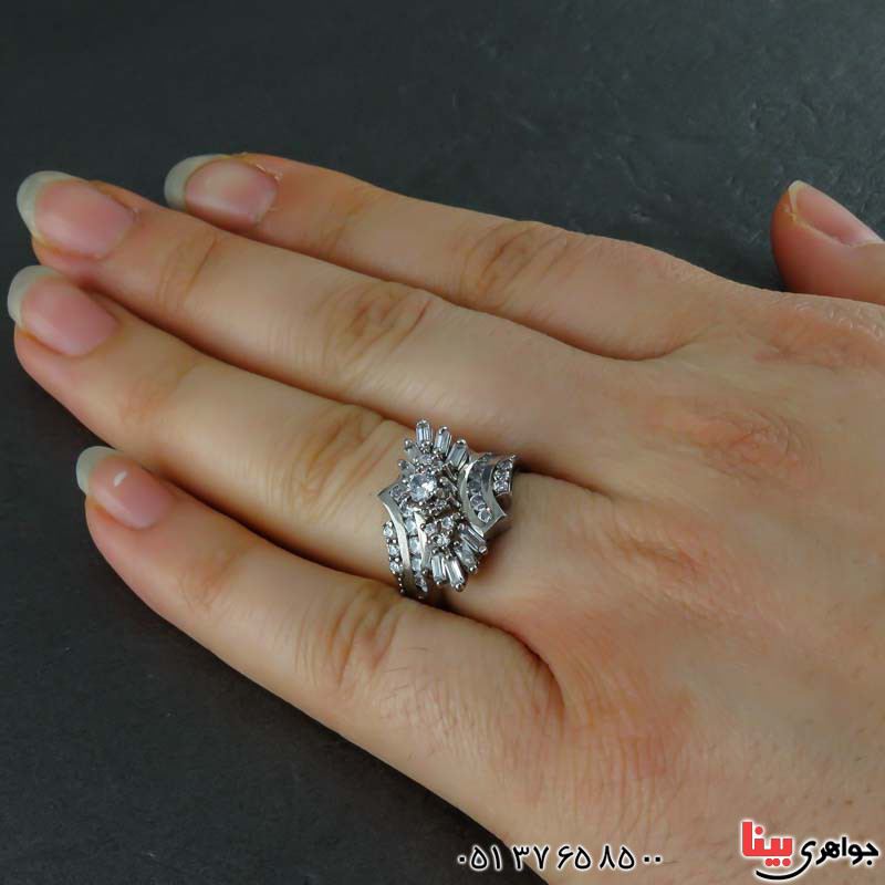 انگشتر نقره زنانه بسیار زیبا _کد:21705