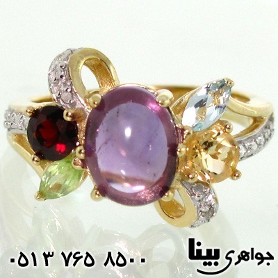 انگشتر چند جواهر زنانه هالیوود