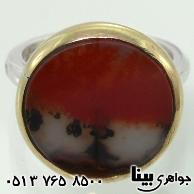 انگشتر عقیق شجری دو طرح