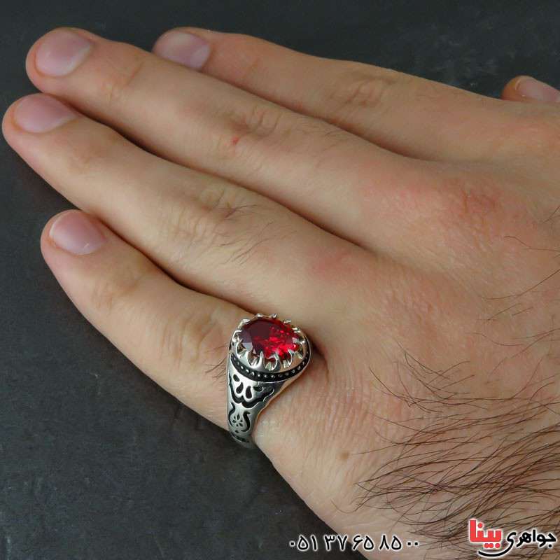 انگشتر یاقوت سرخ بسیار زیبا _کد:21908