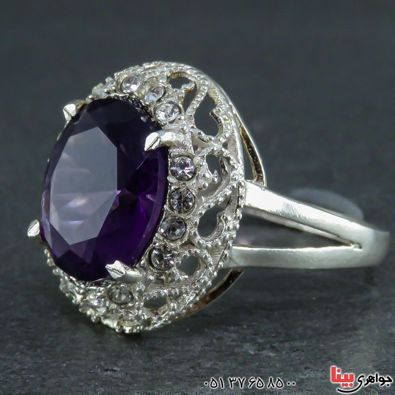 انگشتر آمتیست بسیار شیک و فوق العاده _کد:21968