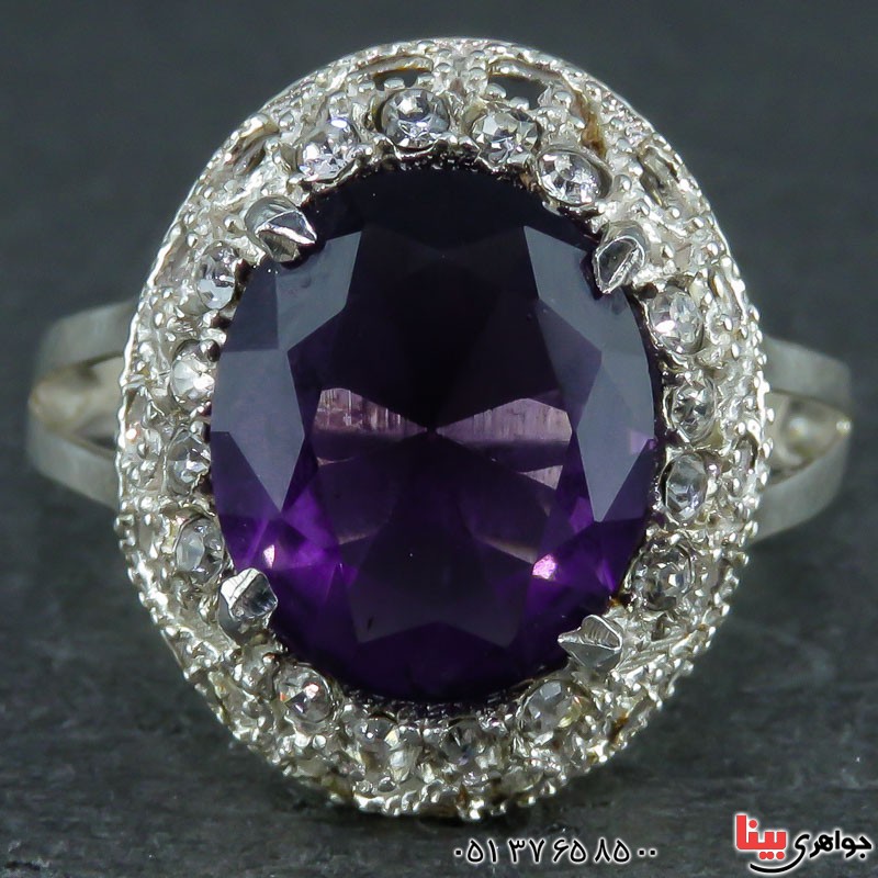 انگشتر آمتیست بسیار شیک و فوق العاده _کد:21968